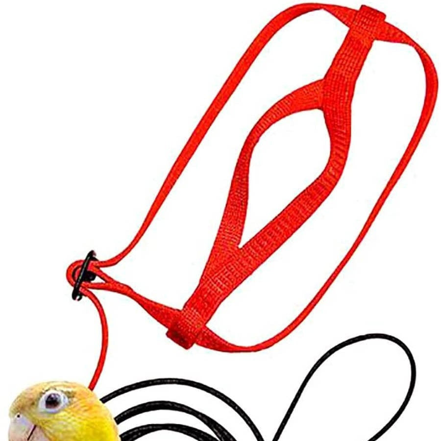 HKM-036115 Adjustable Bird Harness with Traction Rope for Comfortable Outdoor Walking