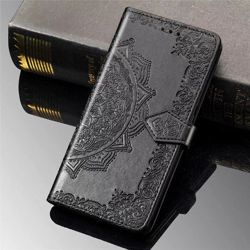 HKM-036115 Samsung Wallet Style Leather Case for Mobile Phones – Rose Gold, Mint Green, Blue, Black, Gray, Purple