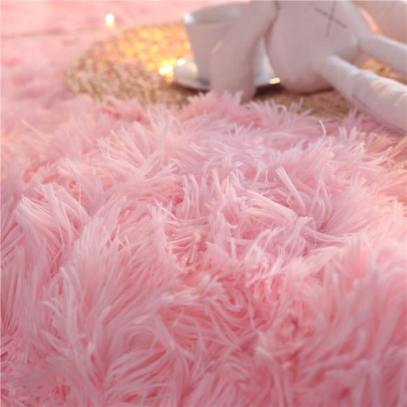 HKM-036243 Double-Layer Long Plush Blanket - Soft Polyester Fabric, Various Colors and Sizes Available
