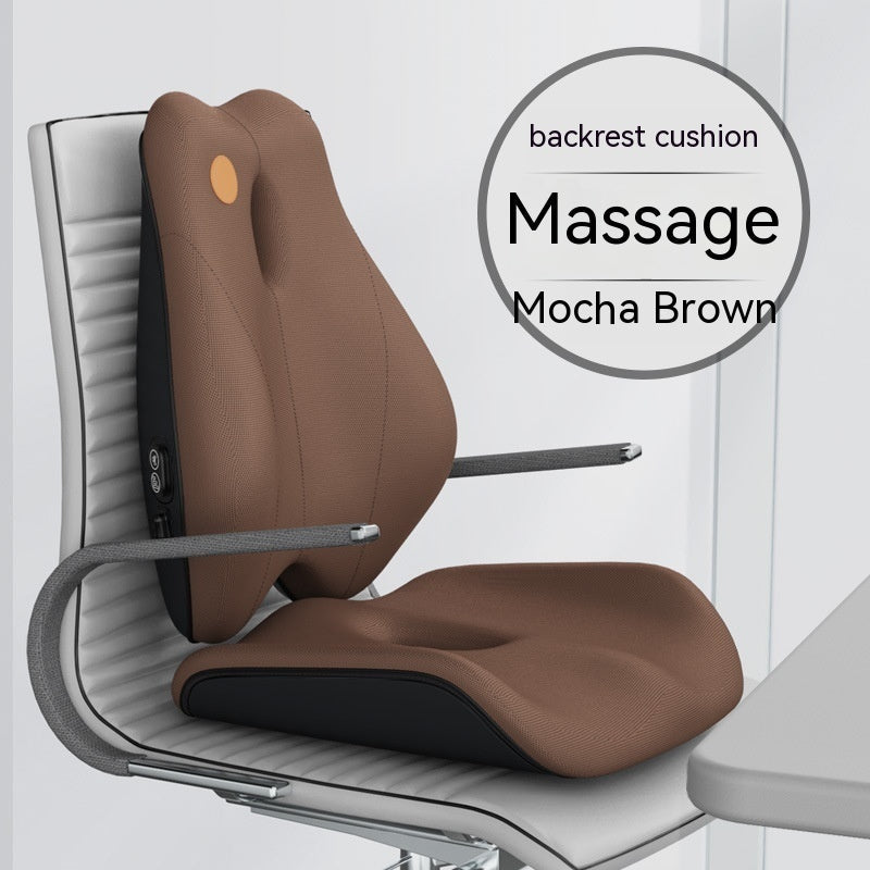 HKM-036307 Electric Vibration Massage Cushion with Memory Foam Support for Office Use