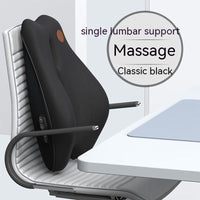 HKM-036307 Electric Vibration Massage Cushion with Memory Foam Support for Office Use