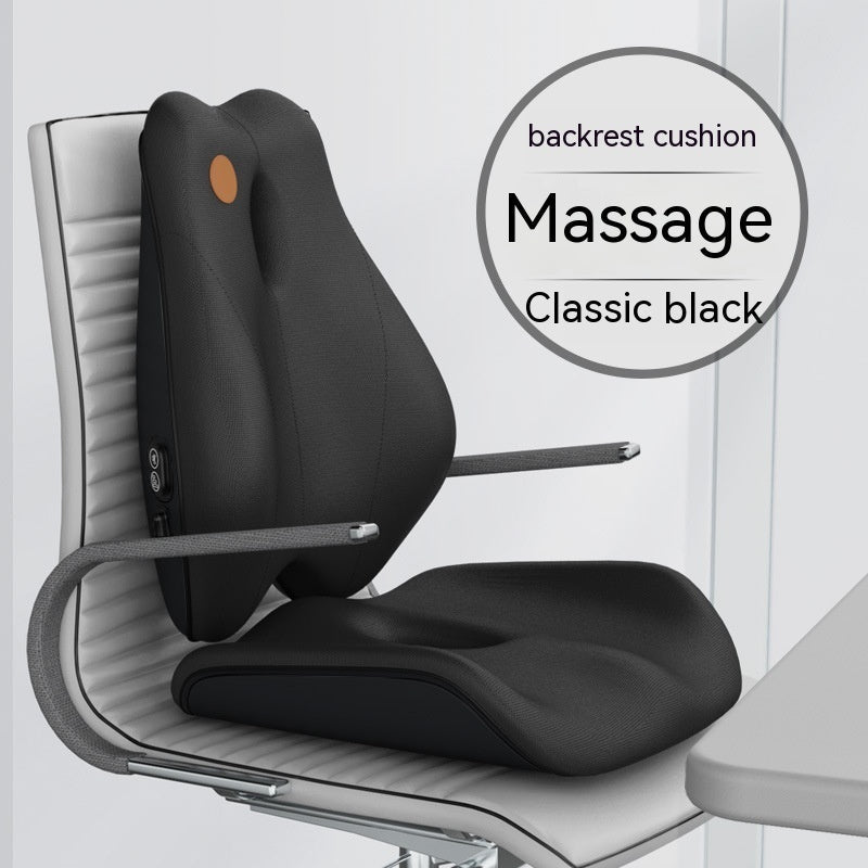 HKM-036307 Electric Vibration Massage Cushion with Memory Foam Support for Office Use