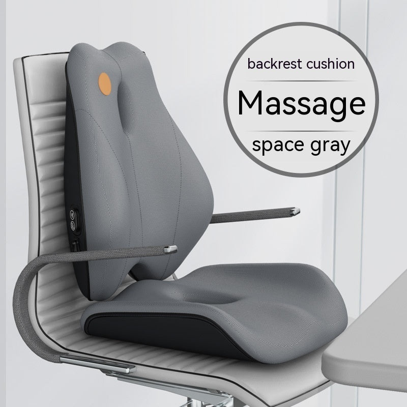 HKM-036307 Electric Vibration Massage Cushion with Memory Foam Support for Office Use