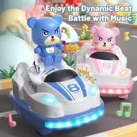 HKM-036435 Remote Control Bumper Car Set with Light, Music, and Spray for Family Fun and Competitive Play