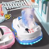 HKM-036435 Remote Control Bumper Car Set with Light, Music, and Spray for Family Fun and Competitive Play