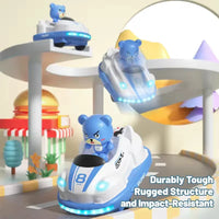 HKM-036435 Remote Control Bumper Car Set with Light, Music, and Spray for Family Fun and Competitive Play