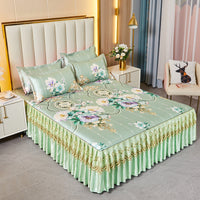 HKM-036819 Viscose Fiber Summer Sleeping Mat with Pillowcases - Three-Piece Set