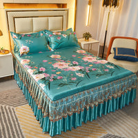 HKM-036819 Viscose Fiber Summer Sleeping Mat with Pillowcases - Three-Piece Set