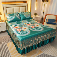 HKM-036819 Viscose Fiber Summer Sleeping Mat with Pillowcases - Three-Piece Set