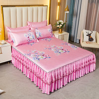 HKM-036819 Viscose Fiber Summer Sleeping Mat with Pillowcases - Three-Piece Set