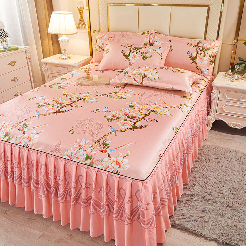 KTX-036819 Viscose Fiber Summer Sleeping Mat with Pillowcases - Three-Piece Set