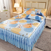 HKM-036819 Viscose Fiber Summer Sleeping Mat with Pillowcases - Three-Piece Set