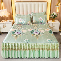 HKM-036819 Viscose Fiber Summer Sleeping Mat with Pillowcases - Three-Piece Set