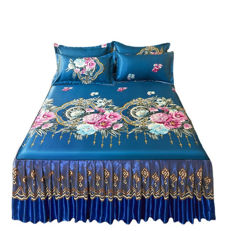 KTX-036819 Viscose Fiber Summer Sleeping Mat with Pillowcases - Three-Piece Set