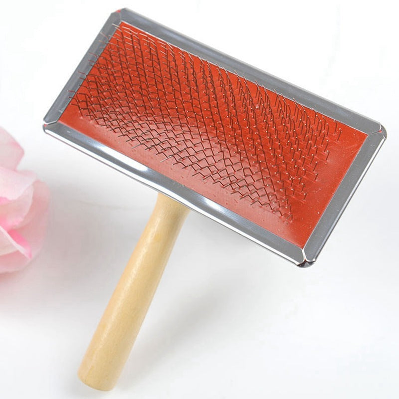 HKM-036947 Wooden Pet Needle Comb for Dog Grooming – Available in S, M, L, XL Sizes