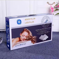 HKM-037139 Cervical Support Latex Pillow with Slow Rebound Memory Foam, 30x50cm, White