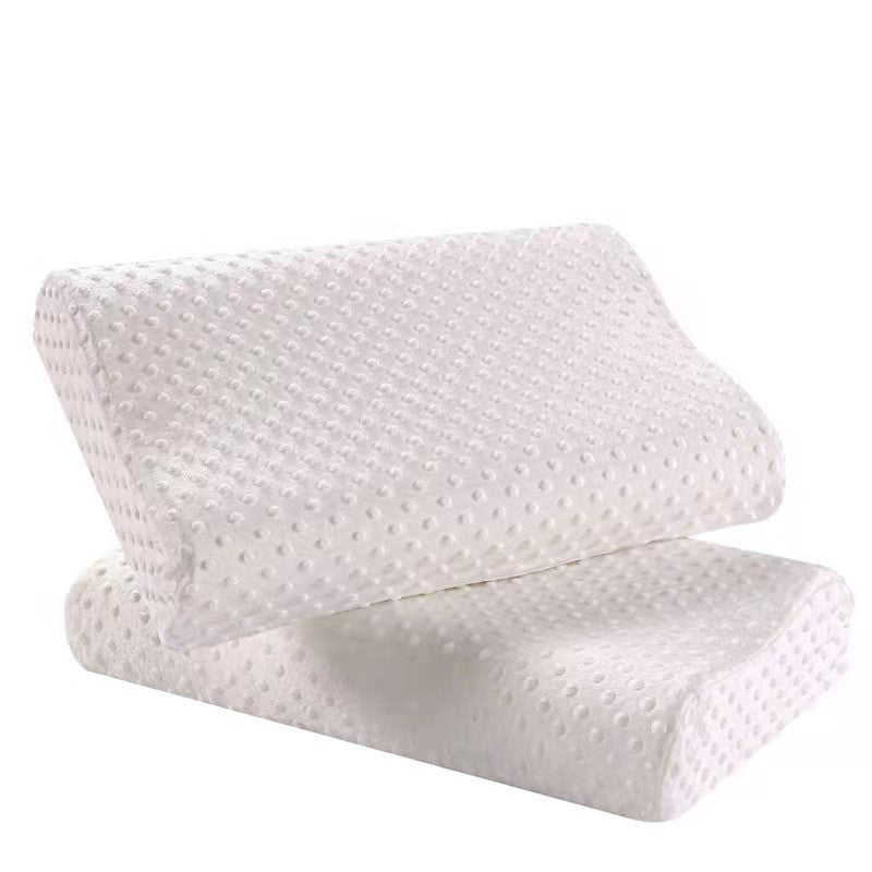 HKM-037139 Cervical Support Latex Pillow with Slow Rebound Memory Foam, 30x50cm, White