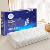 HKM-037139 Cervical Support Latex Pillow with Slow Rebound Memory Foam, 30x50cm, White
