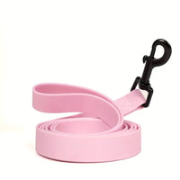 HKM-037139 Solid Color Plain Weave Dog Leash - Burgundy, Coffee, Pink, Light Purple, Light Green