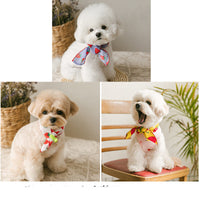 HKM-037331 Cute Dog and Cat Bib Scarves in Various Patterns for Small and Medium Pets