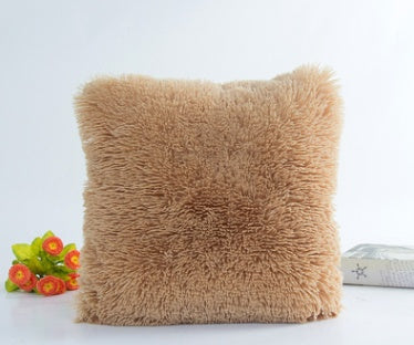 HKM-037395 Plush Sea Lion Cashmere Pillowcase in Candy Colors