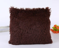 HKM-037395 Plush Sea Lion Cashmere Pillowcase in Candy Colors