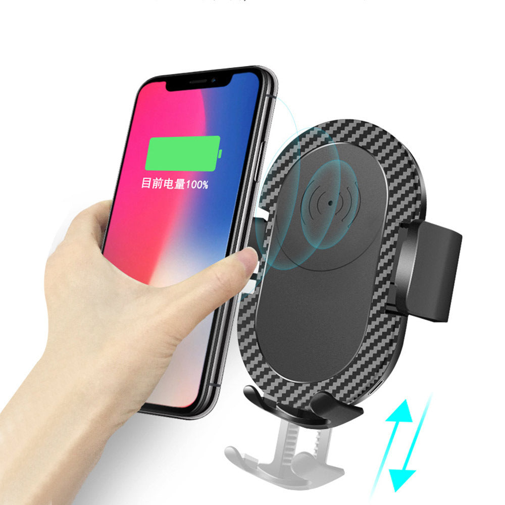 HKM-037395 Wireless Fast Charging Car Phone Holder with Adjustable Mount and Sensing Technology