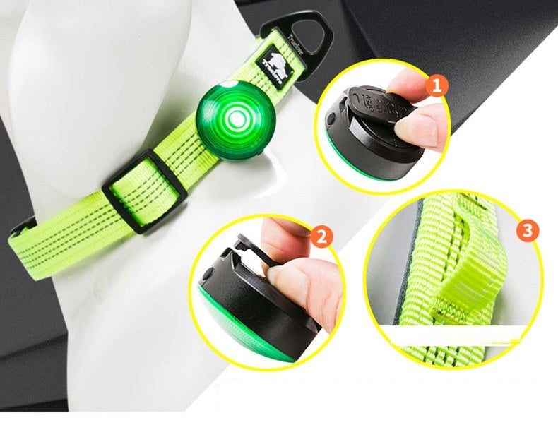HKM-037523 LED Dog Walking Light - Waterproof Night Tracking Navigation Lamp, Anti-Lost Device for Pets - Available in Multiple Colors