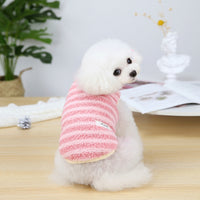 HKM-037779 Puppy Fleece Vest for Dogs - Soft Cotton Leisurewear in Pink, Yellow, and Orange