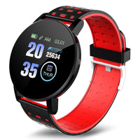 HKM-037843 Bluetooth Smart Watch with Heart Rate Monitoring, 1.3-Inch LED Display, Vibration Reminder, 7-Day Battery Life