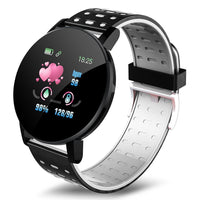 HKM-037843 Bluetooth Smart Watch with Heart Rate Monitoring, 1.3-Inch LED Display, Vibration Reminder, 7-Day Battery Life
