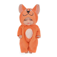HKM-037843 Cute Mini Sleeping Rebirth Doll - Soft PVC Baby Animal Toy for Kids, Perfect Birthday Gift
