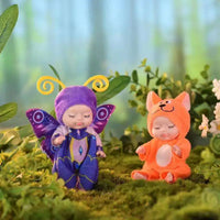 HKM-037843 Cute Mini Sleeping Rebirth Doll - Soft PVC Baby Animal Toy for Kids, Perfect Birthday Gift
