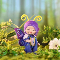 HKM-037843 Cute Mini Sleeping Rebirth Doll - Soft PVC Baby Animal Toy for Kids, Perfect Birthday Gift