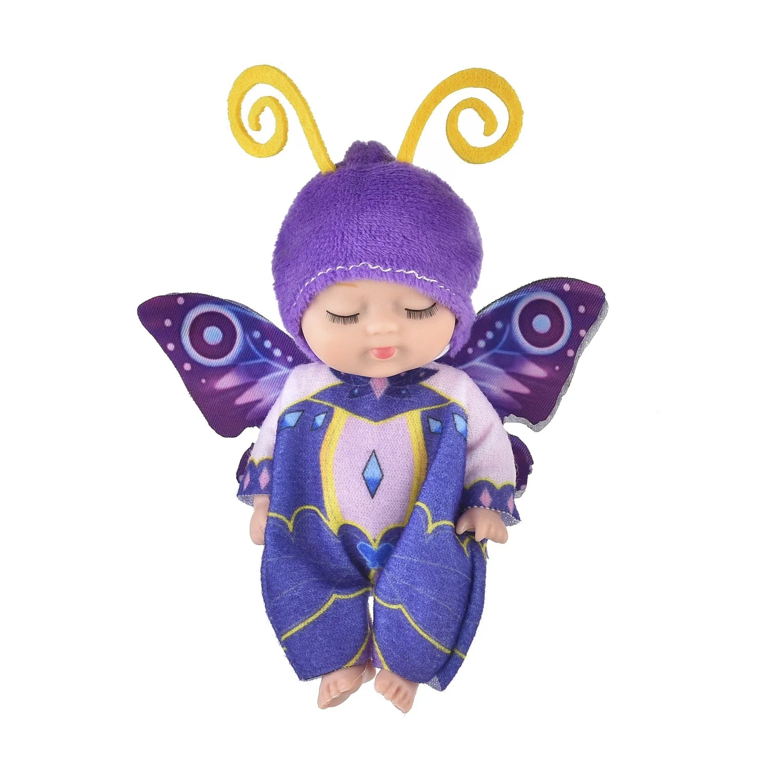 HKM-037843 Cute Mini Sleeping Rebirth Doll - Soft PVC Baby Animal Toy for Kids, Perfect Birthday Gift