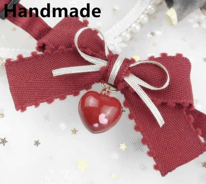 HKM-037843 Sweet Bow Tie Collars for Cats and Dogs in Various Styles and Sizes
