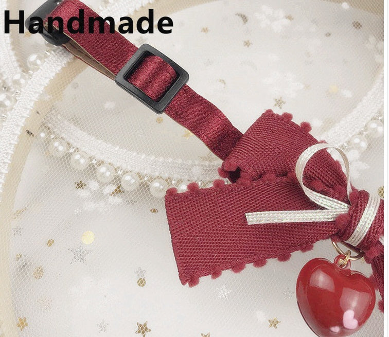 HKM-037843 Sweet Bow Tie Collars for Cats and Dogs in Various Styles and Sizes