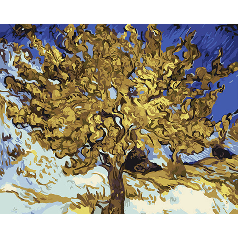 HKM-038163 Digital Oil Painting on Linen – Frameless Landscape Artwork 40x50CM
