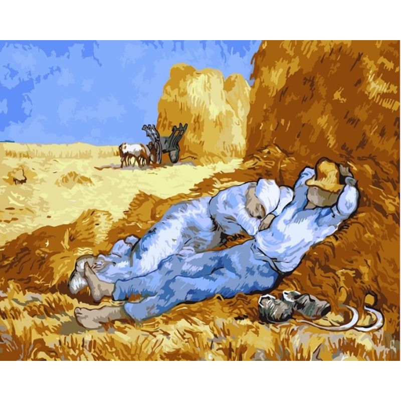 HKM-038163 Digital Oil Painting on Linen – Frameless Landscape Artwork 40x50CM