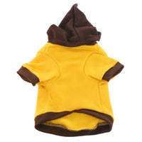 HKM-038739 Cozy Hooded Fleece Dog Sweater in Blue, Red, and Yellow - Sizes S to XXL
