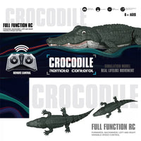 HKM-038739 Remote Control Swimming Crocodile Toy - 2.4G Radio Control for Kids, Ages 6 and Up, Indoor-Outdoor Fun
