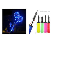 HKM-038931 Glowing Decorative Round Balloon - Transparent PVC with Three-Speed Switch