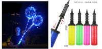 HKM-038931 Glowing Decorative Round Balloon - Transparent PVC with Three-Speed Switch