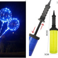HKM-038931 Glowing Decorative Round Balloon - Transparent PVC with Three-Speed Switch