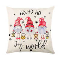 HKM-038995 Christmas Snowflake Decorative Pillow Covers - Soft Square Throw Cushion Cases for Home and Sofa Decor