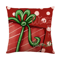 HKM-038995 Christmas Snowflake Decorative Pillow Covers - Soft Square Throw Cushion Cases for Home and Sofa Decor