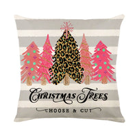 HKM-038995 Christmas Snowflake Decorative Pillow Covers - Soft Square Throw Cushion Cases for Home and Sofa Decor