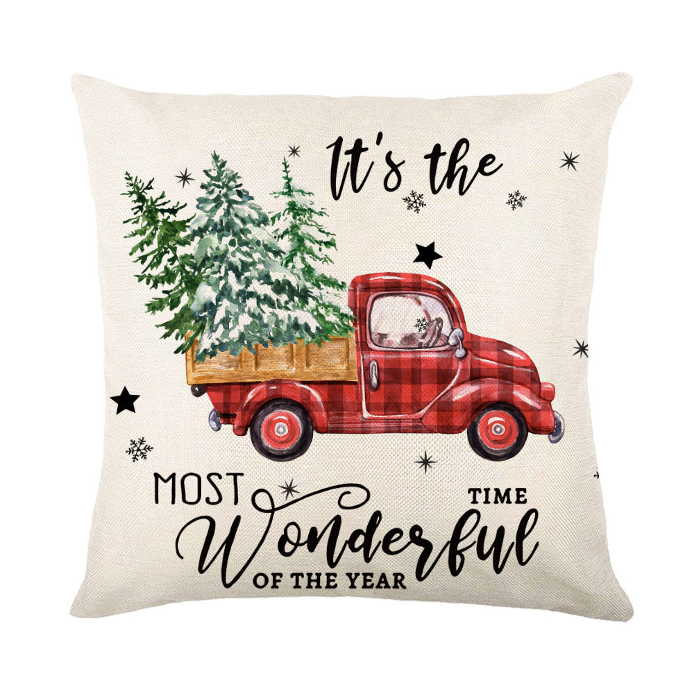 KTX-038995 Christmas Snowflake Decorative Pillow Covers - Soft Square Throw Cushion Cases for Home and Sofa Decor