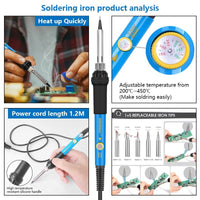 HKM-038995 Multifunctional Screwdriver and Soldering Tool Kit for Electronics Repair