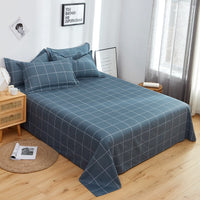 HKM-039123 Cotton Solid Color Twill Bed Sheets for Single and Double Beds